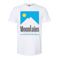 Mountains Get Some Fresh Good Air Cigarette Design Softstyle CVC T-Shirt