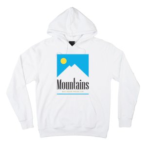 Mountains Get Some Fresh Good Air Cigarette Design Hoodie