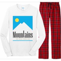 Mountains Get Some Fresh Good Air Cigarette Design Long Sleeve Pajama Set