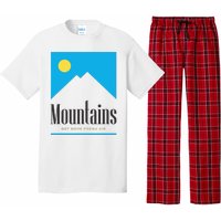 Mountains Get Some Fresh Good Air Cigarette Design Pajama Set