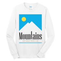 Mountains Get Some Fresh Good Air Cigarette Design Tall Long Sleeve T-Shirt