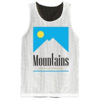 Mountains Get Some Fresh Good Air Cigarette Design Mesh Reversible Basketball Jersey Tank