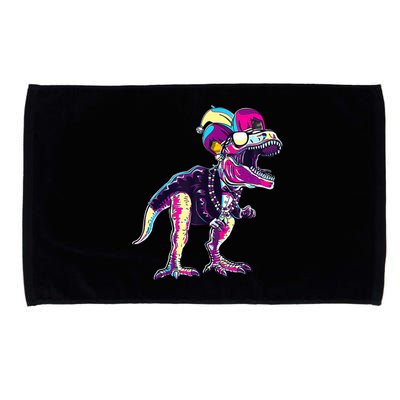 Mardi Gras Saurus Dino T Rex Microfiber Hand Towel