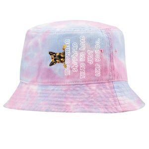 My Ger Shepherd Tilts His Head Ger Shepherd Funny Gift Meaningful Gift Tie-Dyed Bucket Hat