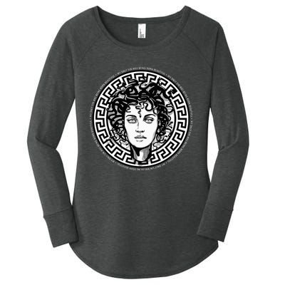 Medusa Gorgon Snake Head Greek Mythology Ancient Myth Women's Perfect Tri Tunic Long Sleeve Shirt