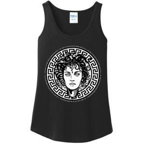 Medusa Gorgon Snake Head Greek Mythology Ancient Myth Ladies Essential Tank