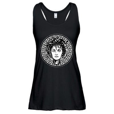 Medusa Gorgon Snake Head Greek Mythology Ancient Myth Ladies Essential Flowy Tank