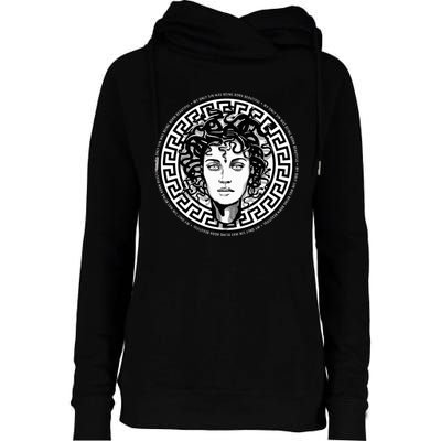 Medusa Gorgon Snake Head Greek Mythology Ancient Myth Womens Funnel Neck Pullover Hood