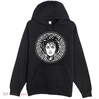 Medusa Gorgon Snake Head Greek Mythology Ancient Myth Premium Pullover Hoodie