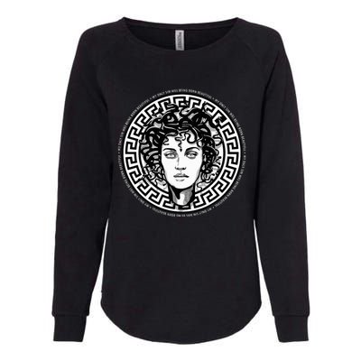 Medusa Gorgon Snake Head Greek Mythology Ancient Myth Womens California Wash Sweatshirt