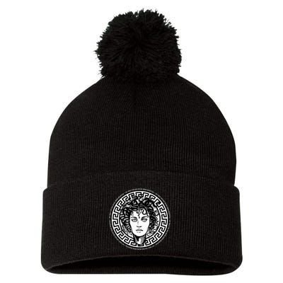 Medusa Gorgon Snake Head Greek Mythology Ancient Myth Pom Pom 12in Knit Beanie