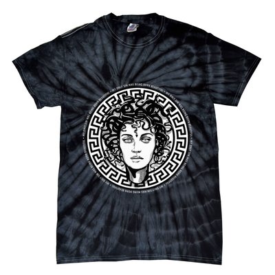 Medusa Gorgon Snake Head Greek Mythology Ancient Myth Tie-Dye T-Shirt