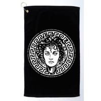 Medusa Gorgon Snake Head Greek Mythology Ancient Myth Golf Towel