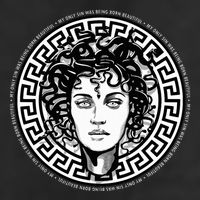 Medusa Gorgon Snake Head Greek Mythology Ancient Myth Golf Towel