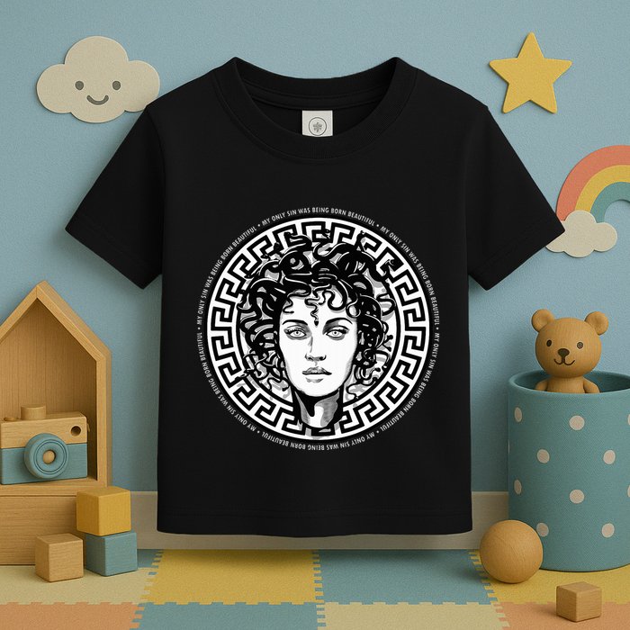 Medusa Gorgon Snake Head Greek Mythology Ancient Myth Toddler T-Shirt