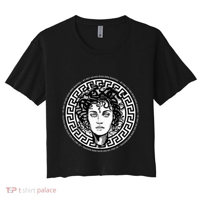 Medusa Gorgon Snake Head Greek Mythology Ancient Myth Crop Top