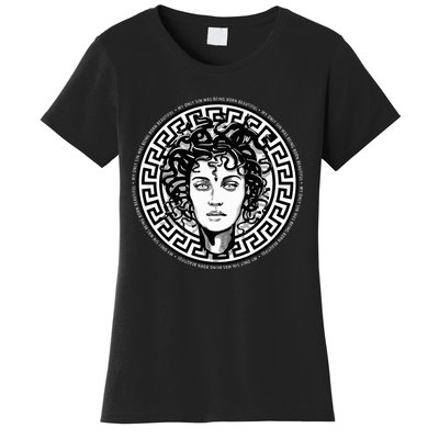 Medusa Gorgon Snake Head Greek Mythology Ancient Myth Women's T-Shirt