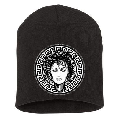 Medusa Gorgon Snake Head Greek Mythology Ancient Myth Short Acrylic Beanie