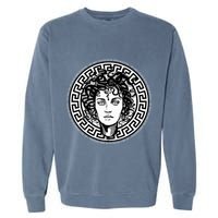 Medusa Gorgon Snake Head Greek Mythology Ancient Myth Garment-Dyed Sweatshirt