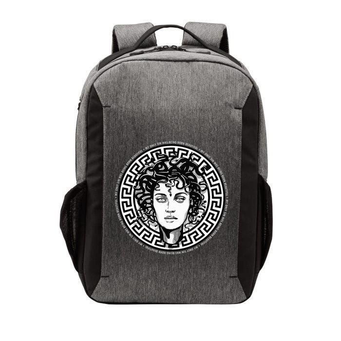 Medusa Gorgon Snake Head Greek Mythology Ancient Myth Vector Backpack