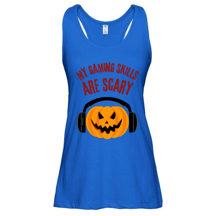 My Gaming Skills Are Scary Halloween For Gaming Meaningful Gift Ladies Essential Flowy Tank