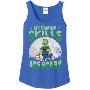 My Gaming Skills Are Scary Zombie Halloween Gaming Gift Ladies Essential Tank