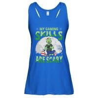 My Gaming Skills Are Scary Zombie Halloween Gaming Gift Ladies Essential Flowy Tank