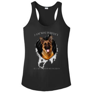 My German Shepherd Is Perfect Dogs Ladies PosiCharge Competitor Racerback Tank