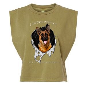 My German Shepherd Is Perfect Dogs Garment-Dyed Women's Muscle Tee