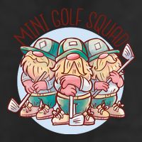 Mini Golf Squad Gnomes 7 Panel Mesh Trucker Snapback Hat