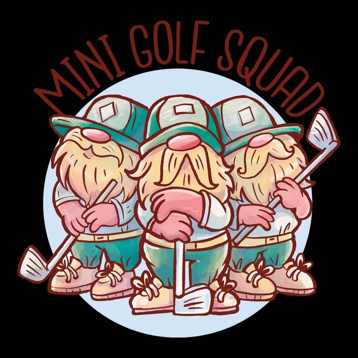 Mini Golf Squad Gnomes Cooling Performance Crew T-Shirt