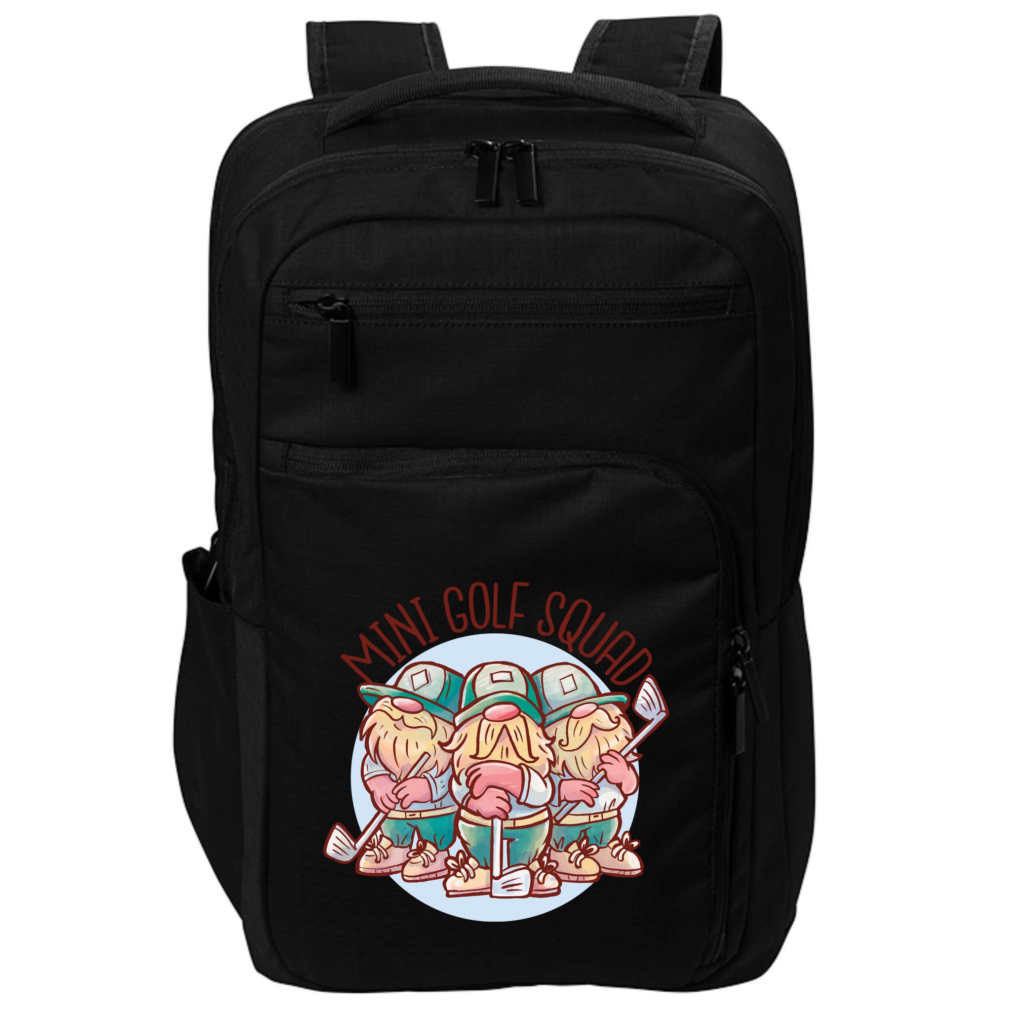 Mini Golf Squad Gnomes Impact Tech Backpack