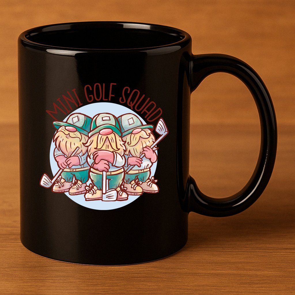 Mini Golf Squad Gnomes 11oz C Handle Ceramic Mug