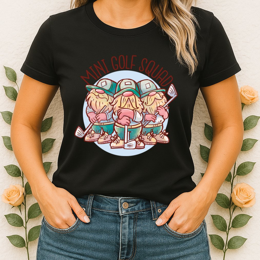 Mini Golf Squad Gnomes Womens T-Shirt