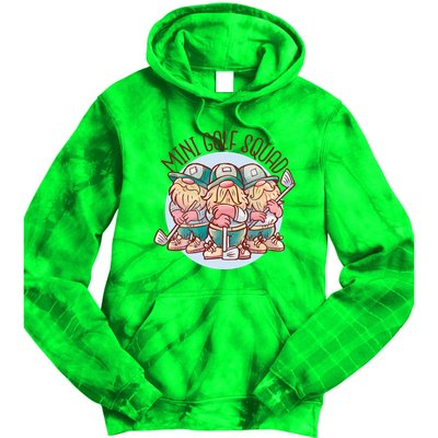 Mini Golf Squad Gnomes Tie Dye Hoodie