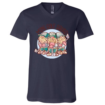 Mini Golf Squad Gnomes V-Neck T-Shirt