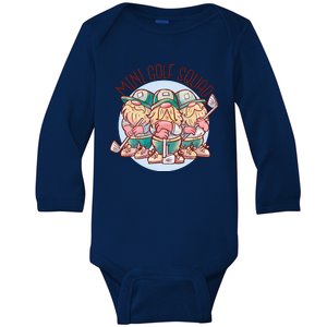 Mini Golf Squad Gnomes Baby Long Sleeve Bodysuit