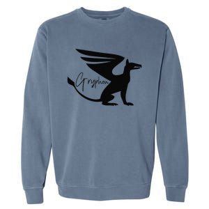 Majestic Gryphon Symbol Mythical Guardian Of Sky And Earth Garment-Dyed Sweatshirt