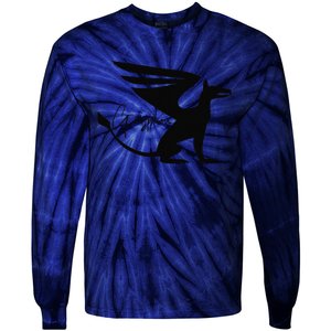 Majestic Gryphon Symbol Mythical Guardian Of Sky And Earth Tie-Dye Long Sleeve Shirt