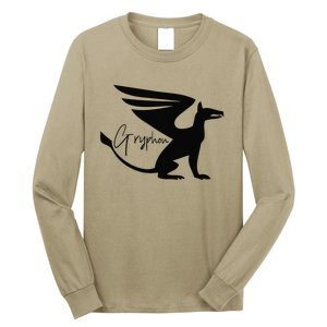 Majestic Gryphon Symbol Mythical Guardian Of Sky And Earth Long Sleeve Shirt