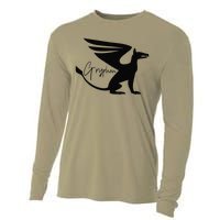 Majestic Gryphon Symbol Mythical Guardian Of Sky And Earth Cooling Performance Long Sleeve Crew