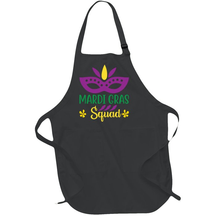 Mardi Gras Squad Full-Length Apron With Pockets