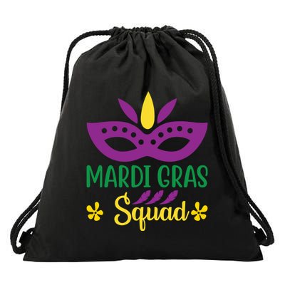 Mardi Gras Squad Drawstring Bag