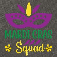 Mardi Gras Squad Cotton Canvas Backpack
