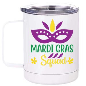 Mardi Gras Squad 12 oz Stainless Steel Tumbler Cup