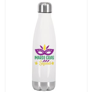 Mardi Gras Squad Stainless Steel Insulated Water Bottle