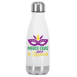 Mardi Gras Squad Stainless Steel Insulated Water Bottle