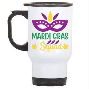 Mardi Gras Squad Stainless Steel Travel Mug