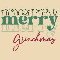 Merry Grinchmas Super Cute Christmas Drawstring Bag