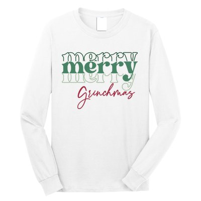 Merry Grinchmas Super Cute Christmas Long Sleeve Shirt